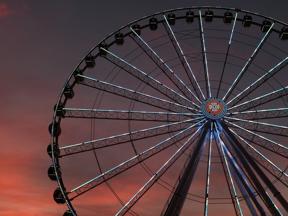 the Ferris wheel